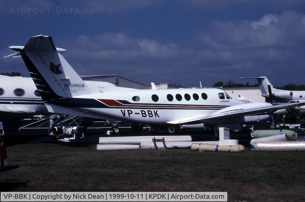 VP-BBK, 1995 Beech B200 King Air King Air C/N BB-1519, KPDK (W/O 12-23-2000 at Blackbushe UK taking off in fog)