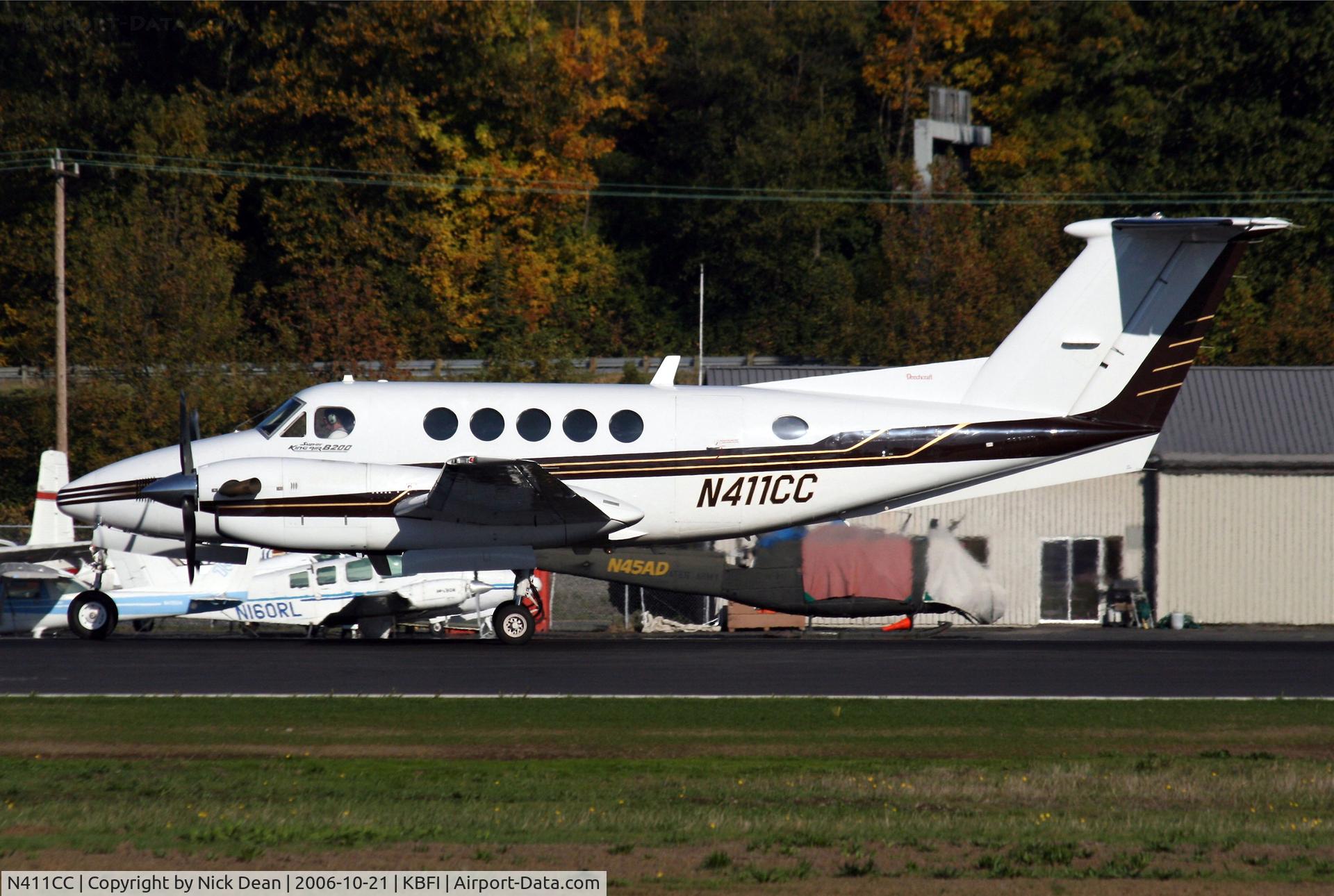 N411CC, 1995 Beech B200 King Air C/N BB-1520, KBFI