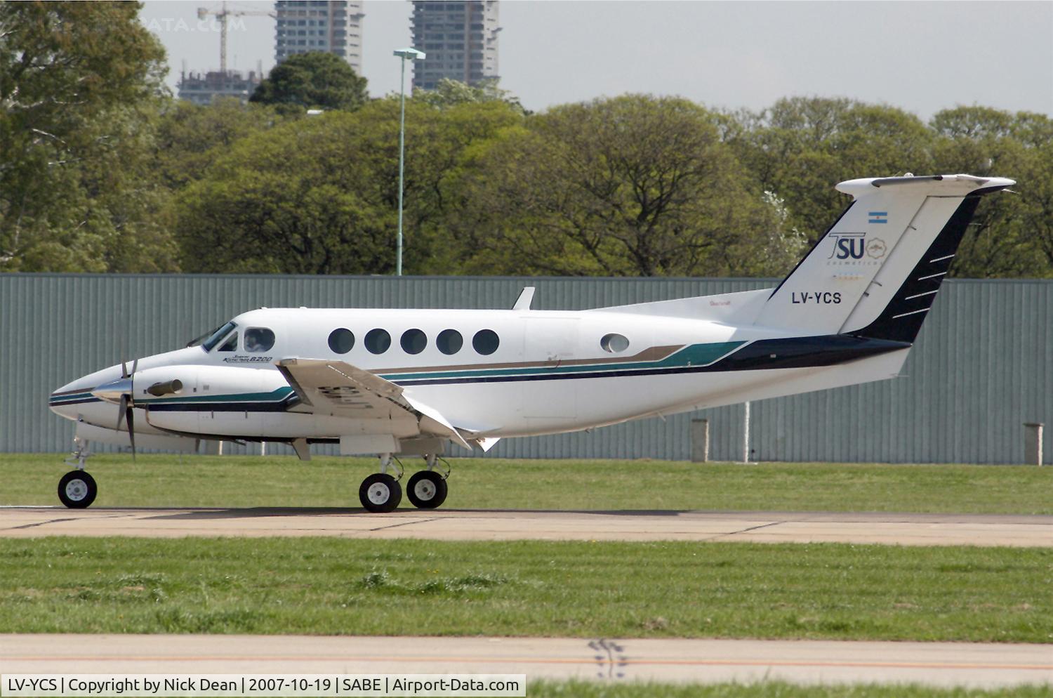 LV-YCS, 1997 Raytheon B200 King Air C/N BB-1588, SABE