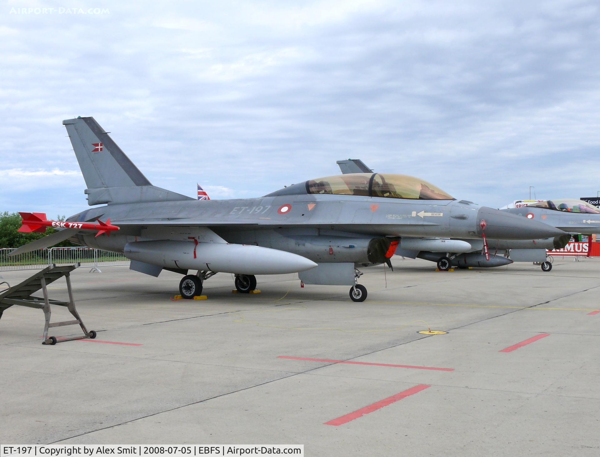 ET-197, 1978 General Dynamics F-16B Fighting Falcon C/N 6G-13, General Dynamics F-16BM Fighting Falcon ET-197 Danish Air Force