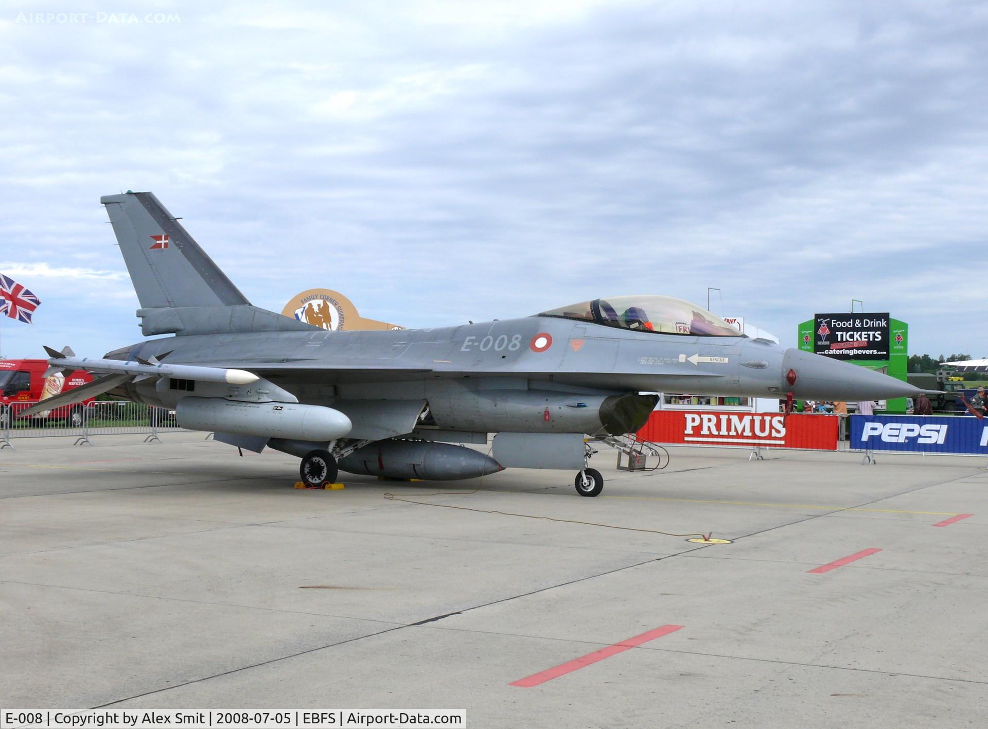E-008, Fokker F-16AM Fighting Falcon C/N 6F-51, General Dynamics F-16AM Fighting Falcon E-008 Danish Air Force