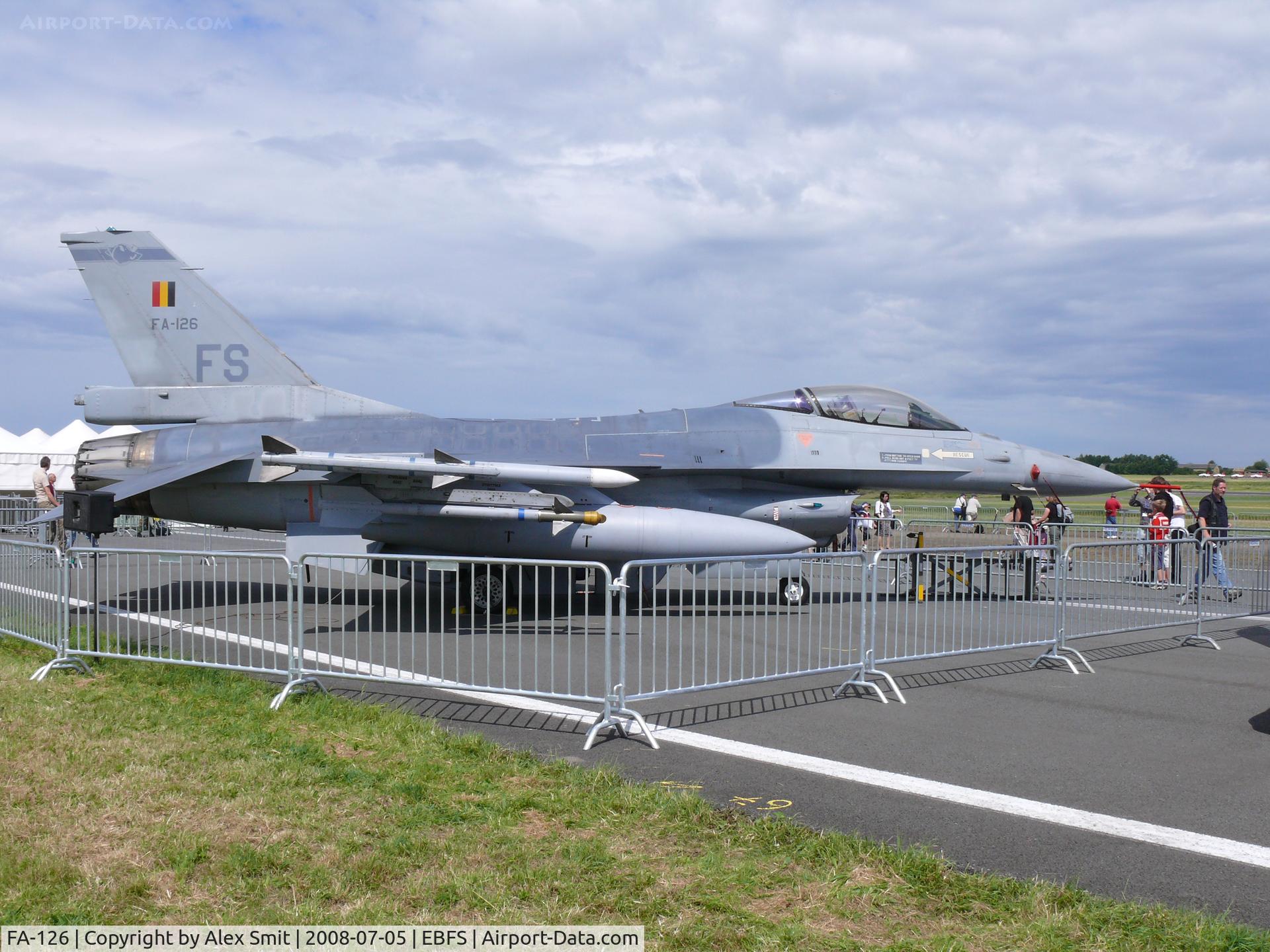 FA-126, SABCA F-16AM Fighting Falcon C/N 6H-126, General Dynamics F-16AM Fighting Falcon FA-126/FS Belgian Air Component