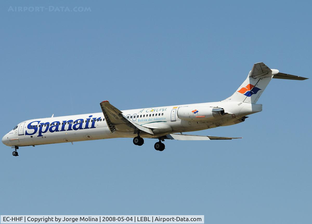 EC-HHF, 1988 McDonnell Douglas MD-82 (DC-9-82) C/N 49509, 
