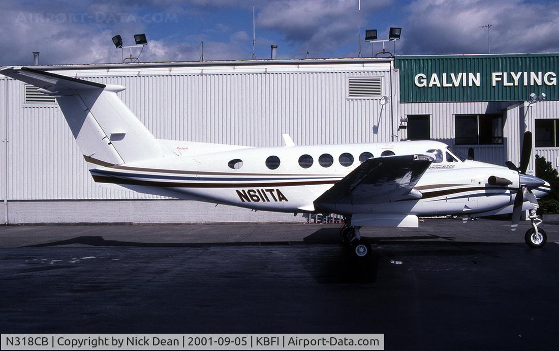 N318CB, 2000 Raytheon B200 King Air C/N BB-1730, KBFI (Shot as N611TA prior to becoming N318CB)