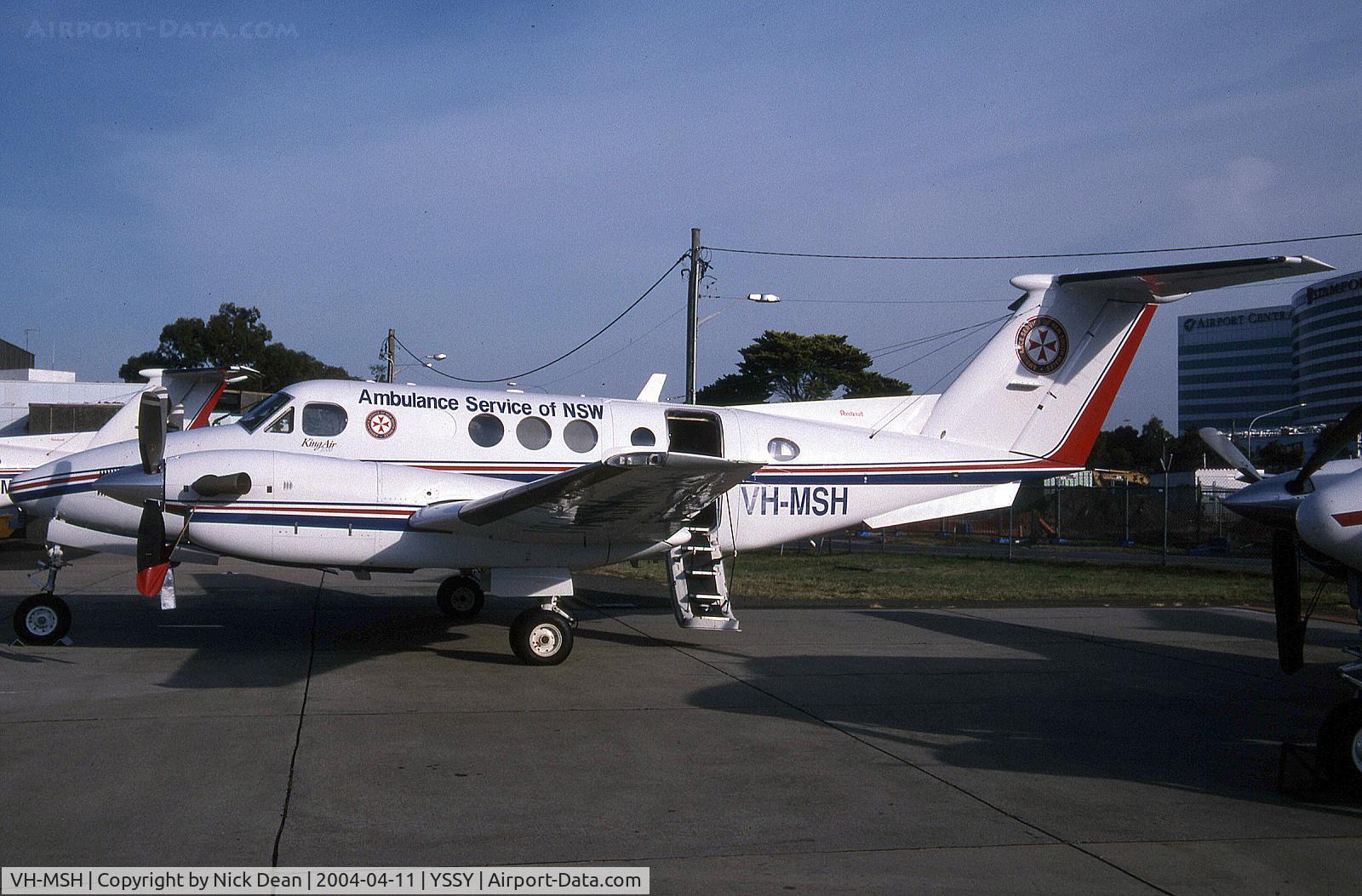 VH-MSH, 2001 Raytheon B200 King Air C/N BB-1787, YSSY