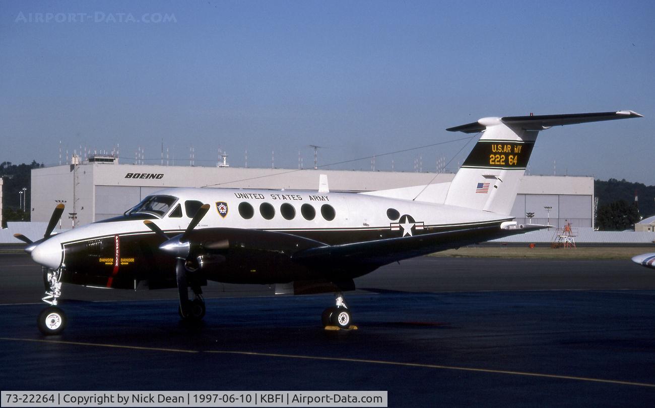 73-22264, 1976 Beechcraft C-12A (King Air 200) C/N BC-12, KBFI (C/N of this aircraft is BC-15)