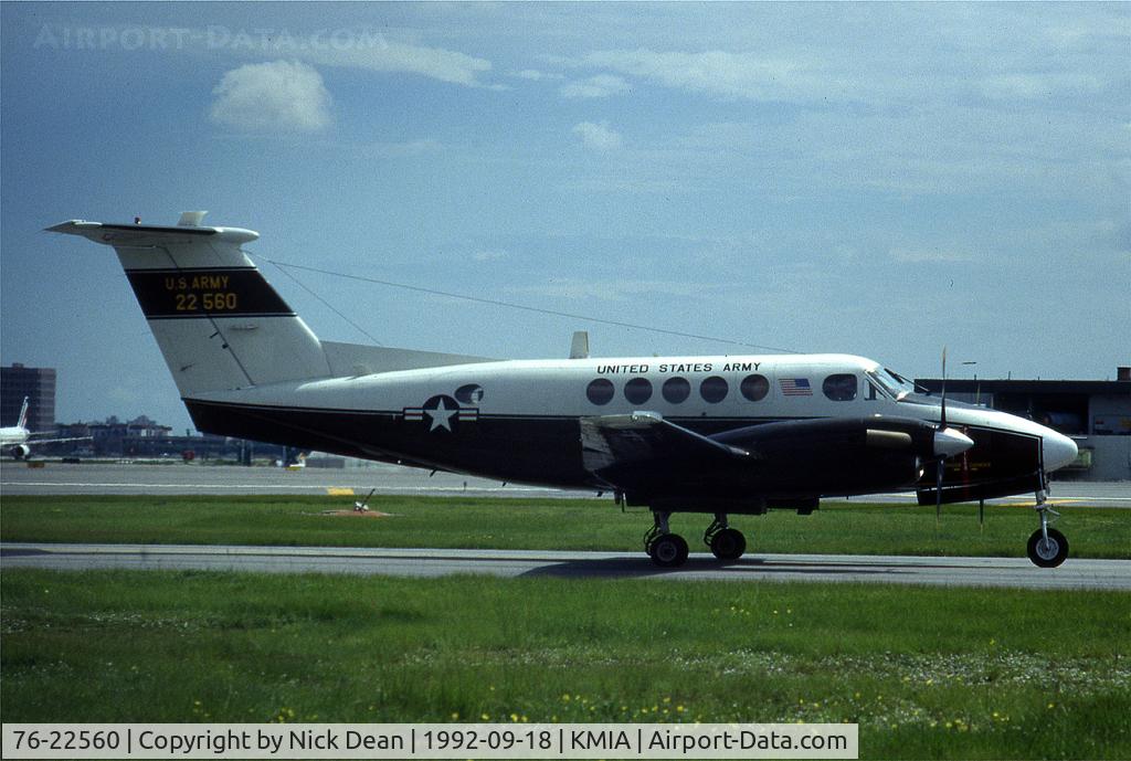 76-22560, 1976 Beech C-12C Huron C/N BC-037, KMIA
