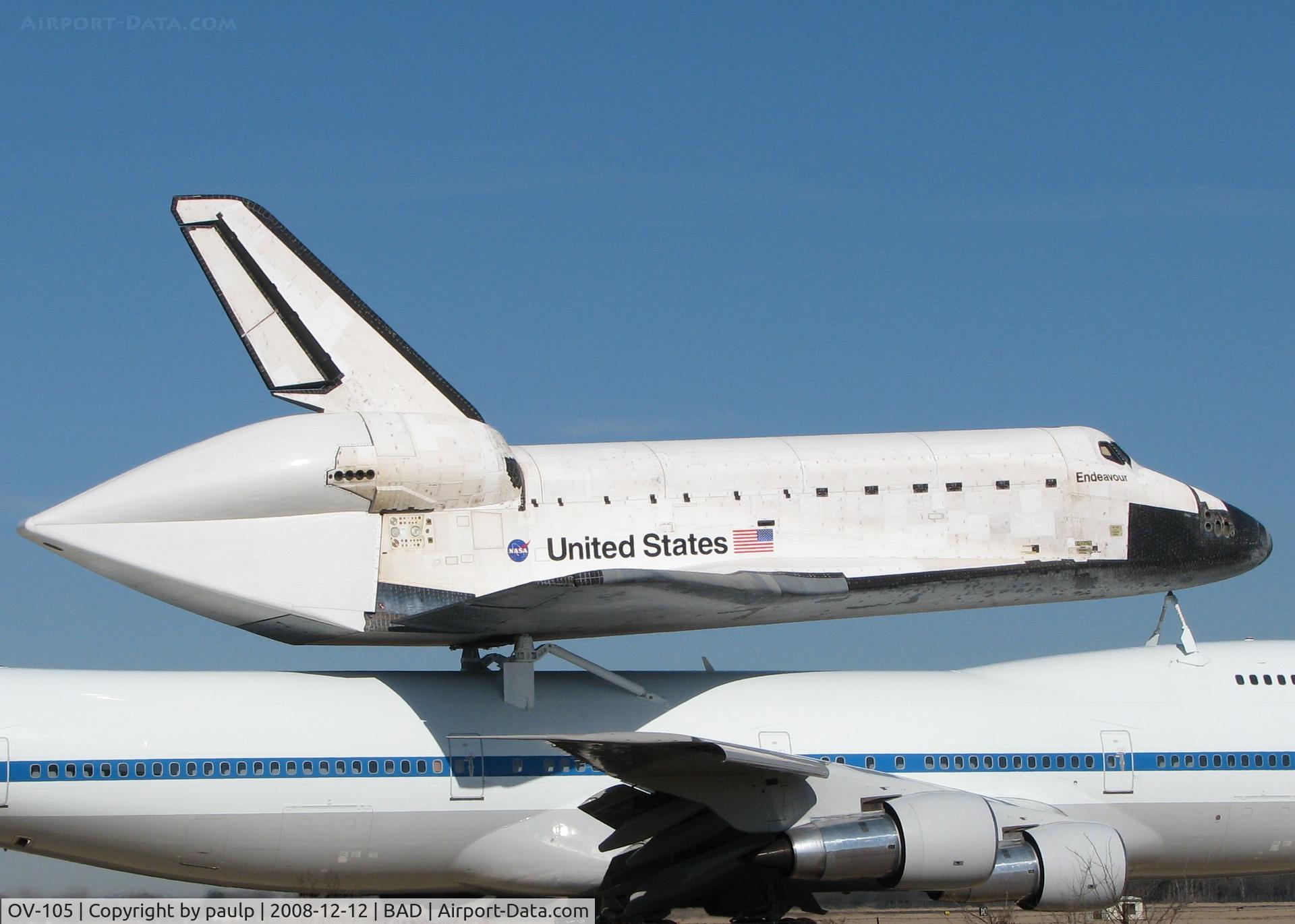 OV-105, 1991 Rockwell International Shuttle C/N 105, About to take off from Barksdale Air Force Base for Florida. Truly amazing to see both of these aircraft up close.