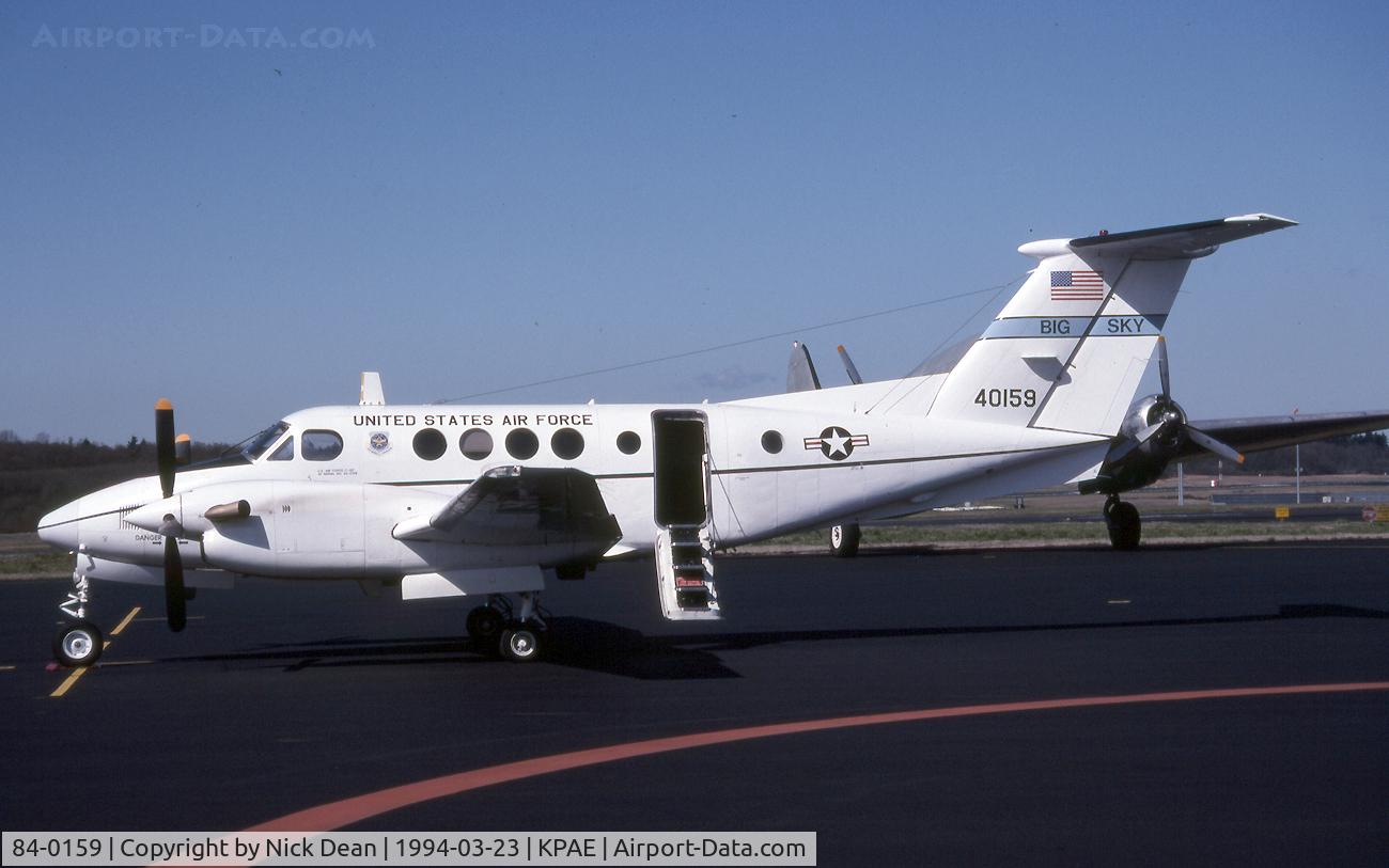 84-0159, Beech C-12F Huron C/N BL-089, KPAE