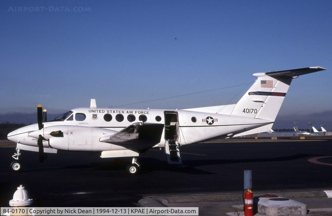 84-0170, Beech C-12F Huron C/N BL-100, KPAE