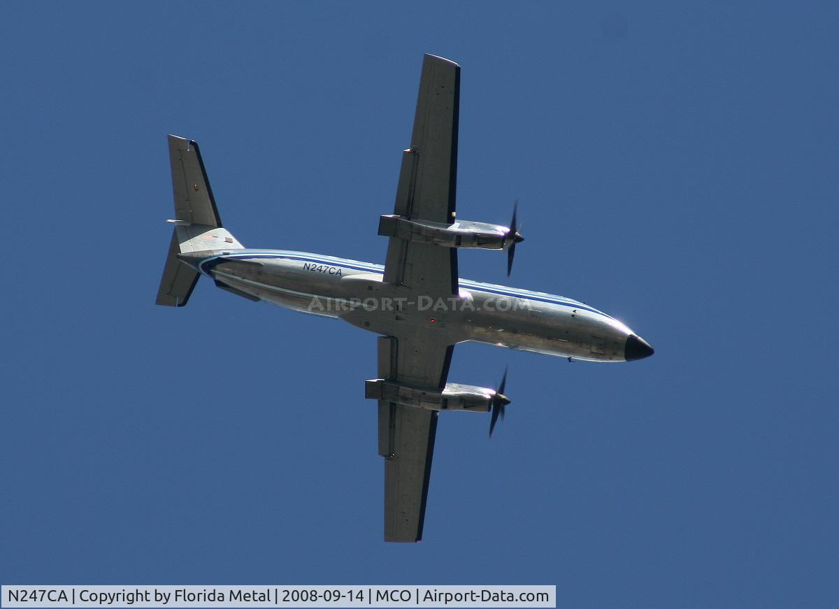 N247CA, 1991 Embraer EMB-120ER Brasilia C/N 120.225, Ex Comair, Ameriflight Emb-120 flying over my place