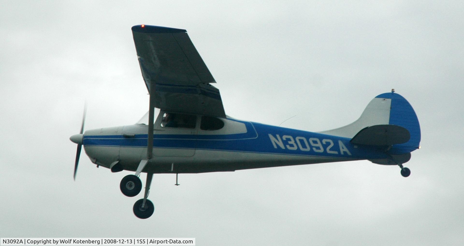 N3092A, 1953 Cessna 170B C/N 25736, on final