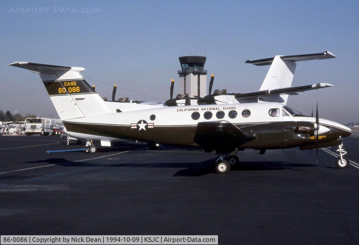 86-0086, 1986 Beechcraft C-12F Huron C/N BP-66, KSJC