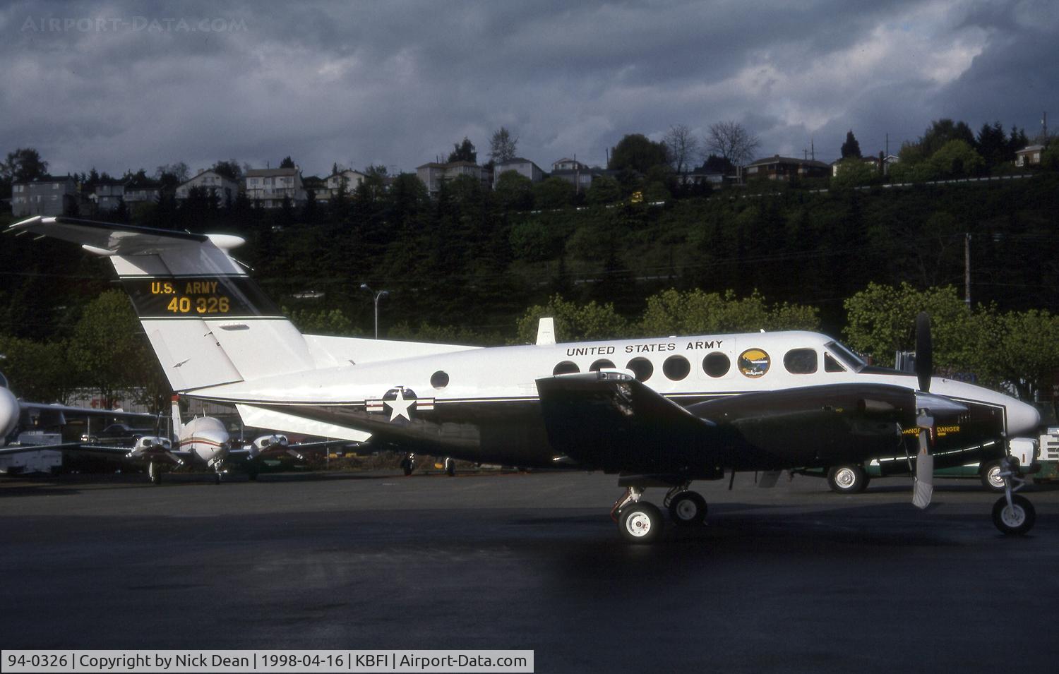 94-0326, 1995 Beech C-12R Huron C/N BW-015, KBFI