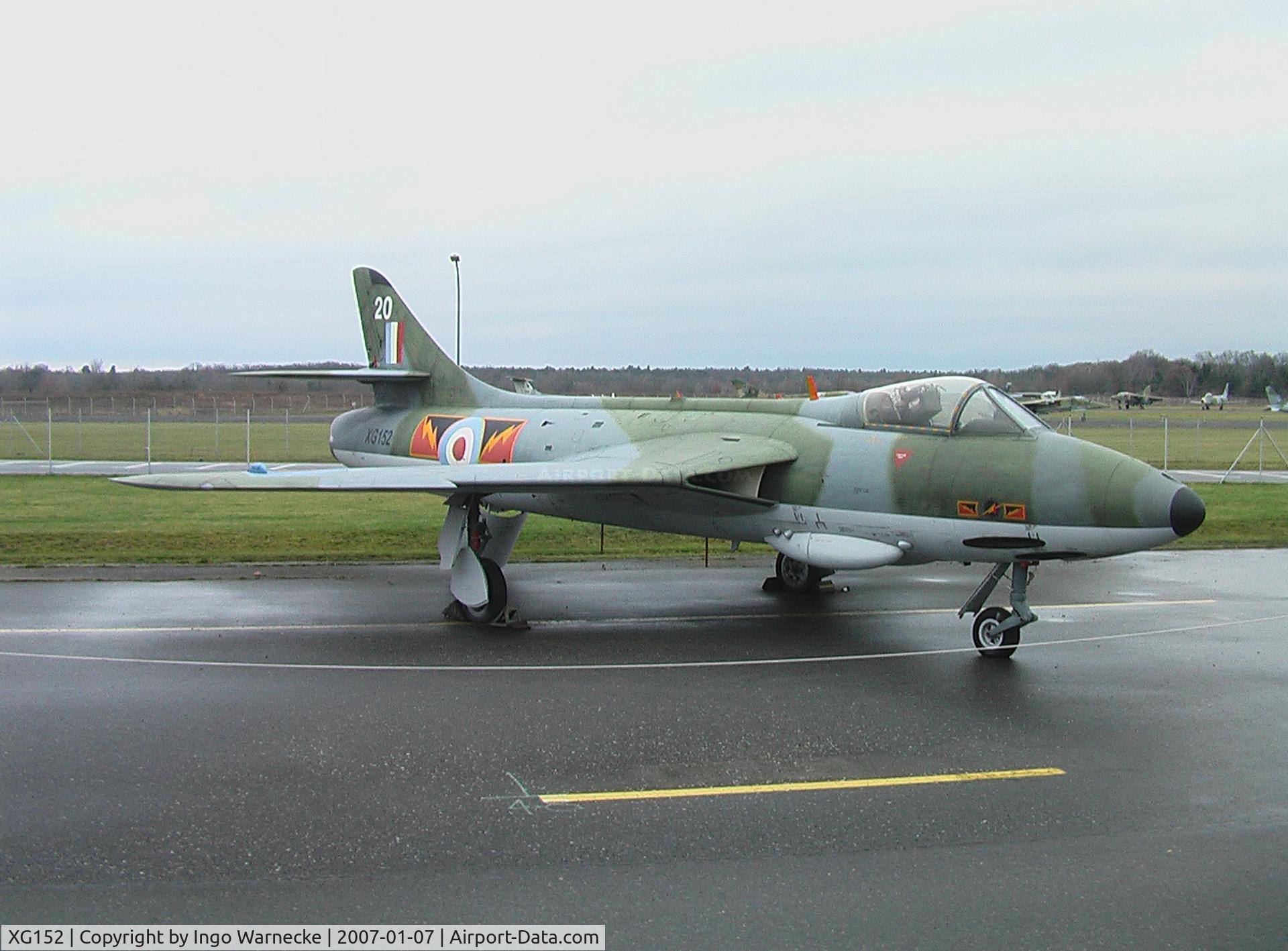 XG152, 1956 Hawker Hunter F.6 C/N S4/U/3385, Hawker Hunter F6 of the Royal Air Force at the Luftwaffenmuseum, Berlin Gatow