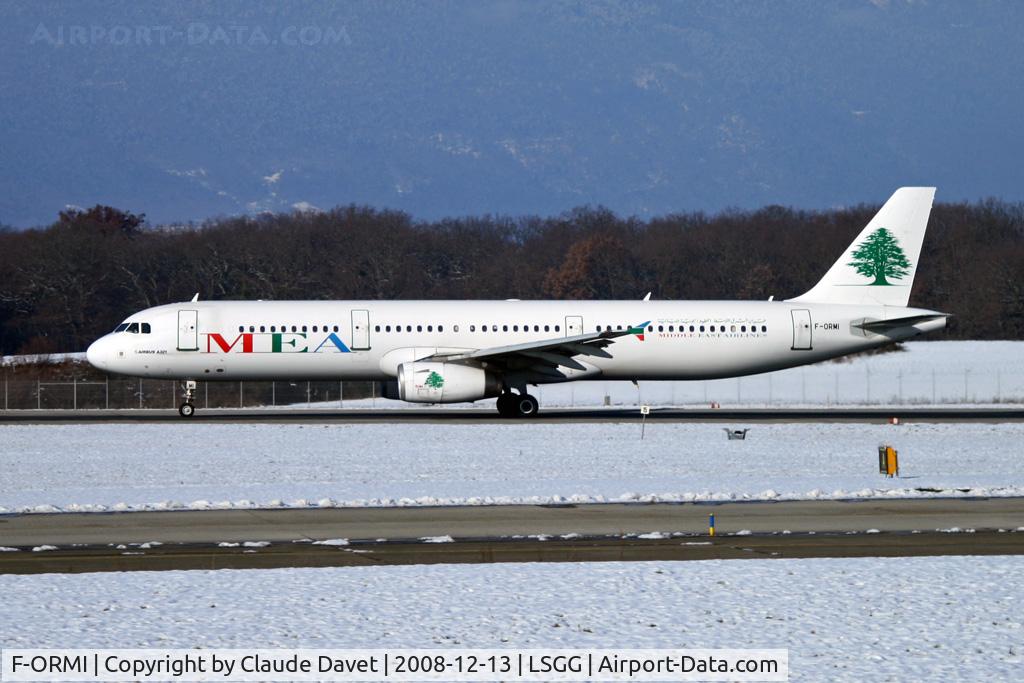 F-ORMI, 2003 Airbus A321-231 C/N 1977, MEA Middle East Airlines