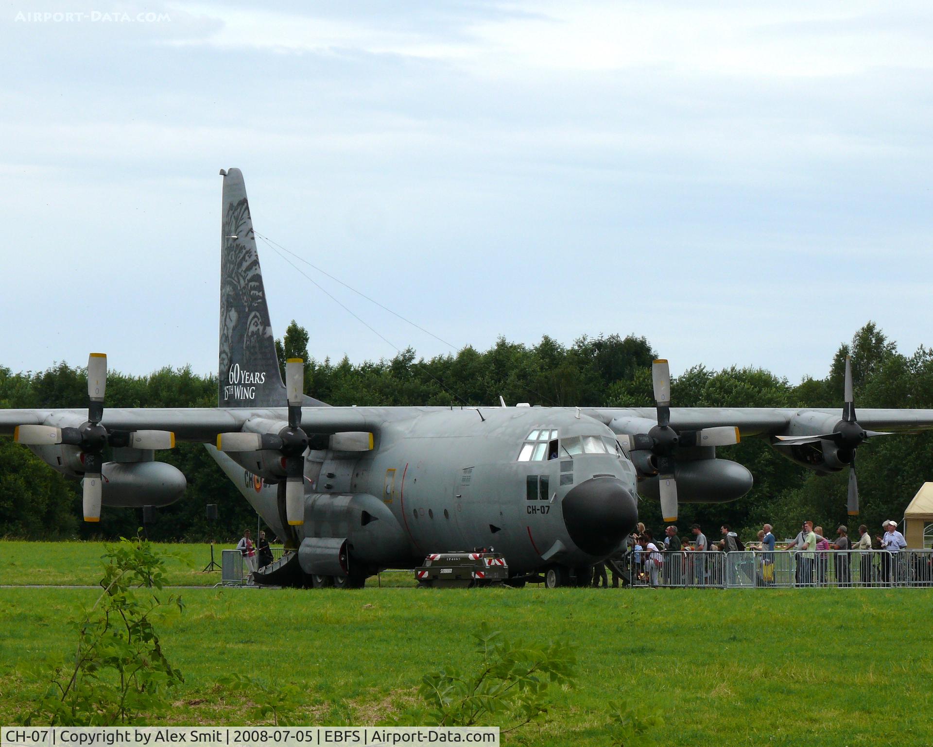 CH-07, 1971 Lockheed C-130H Hercules C/N 382-4476, Lockheed C-130H Hercules CH-07 Belgian Air Component with a very nice Indian tail