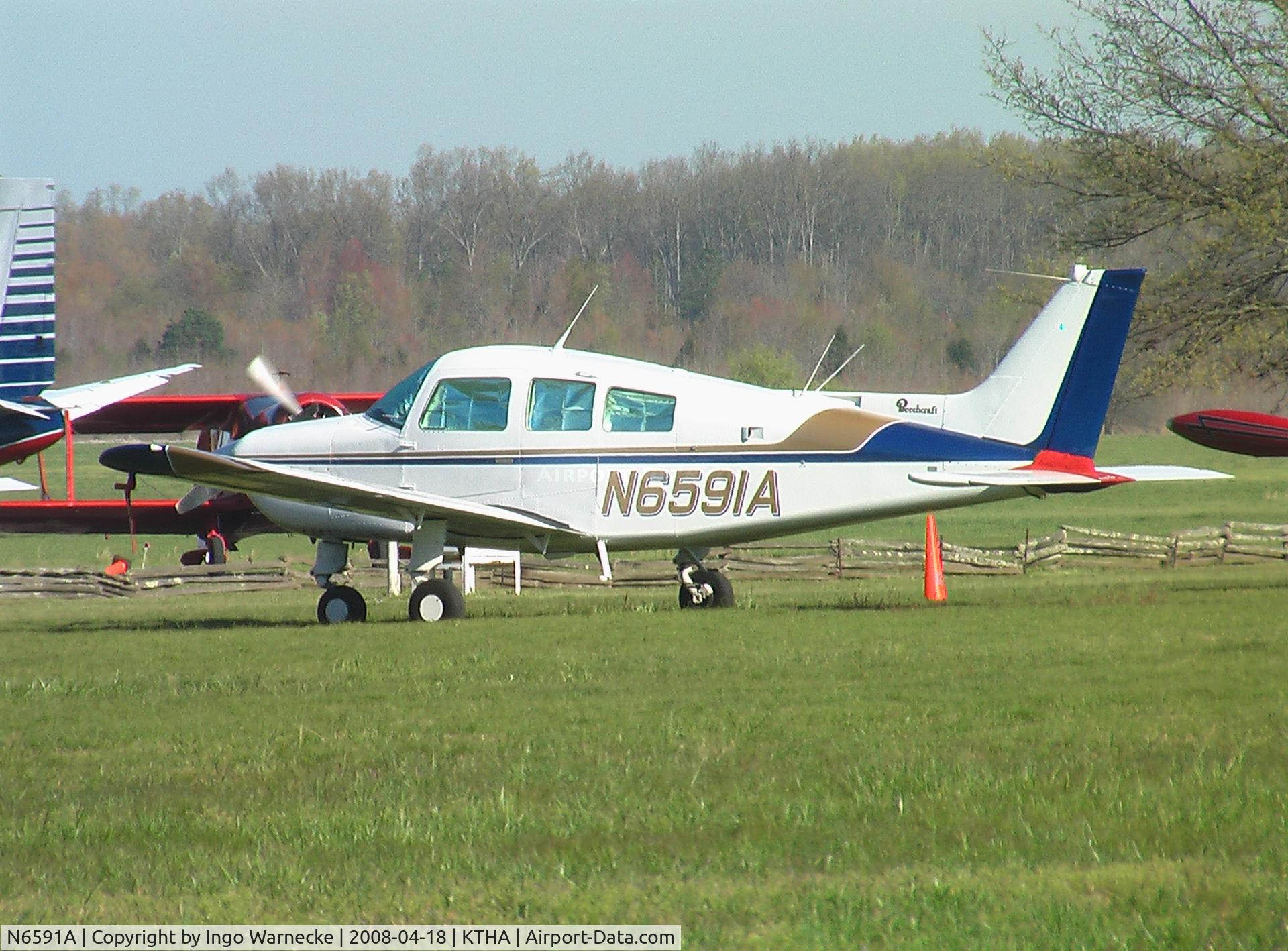 N6591A, 1983 Beech C23 Sundowner 180 C/N M-2381, Beechcraft C23 Sundowner 180 at Beechcraft Heritage Museum, Tullahoma Regional Airport