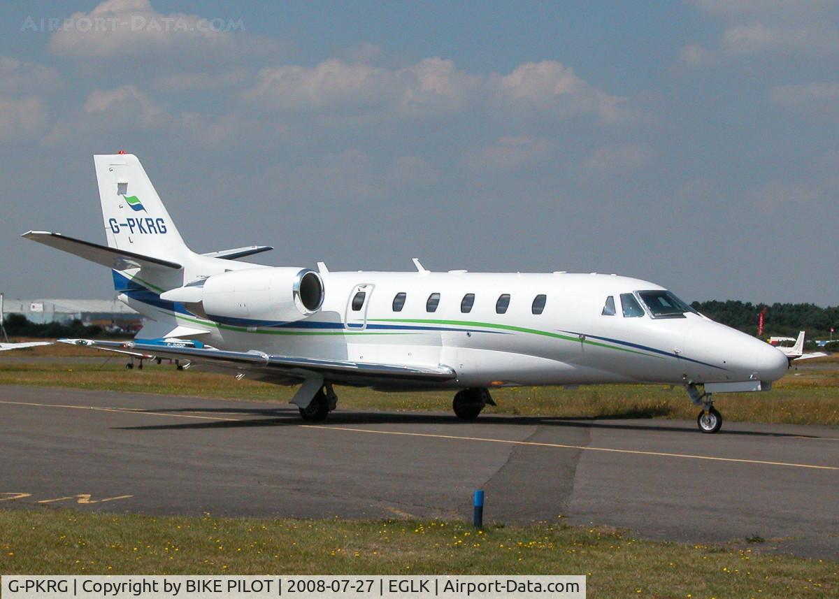 G-PKRG, 2006 Cessna 560XL Citation XLS C/N 560-5613, TAXYING IN FOR A SHORT STOP