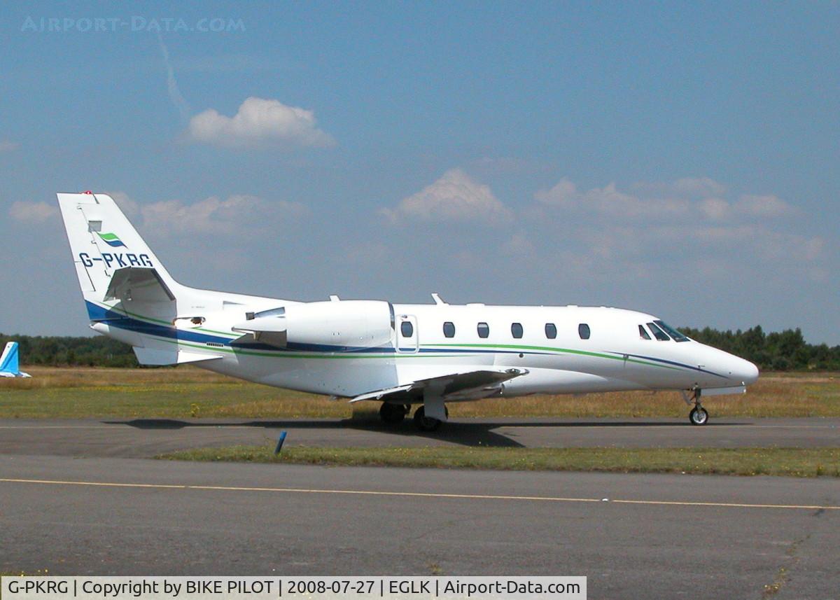 G-PKRG, 2006 Cessna 560XL Citation XLS C/N 560-5613, TAXYING IN FOR A SHORT STOP