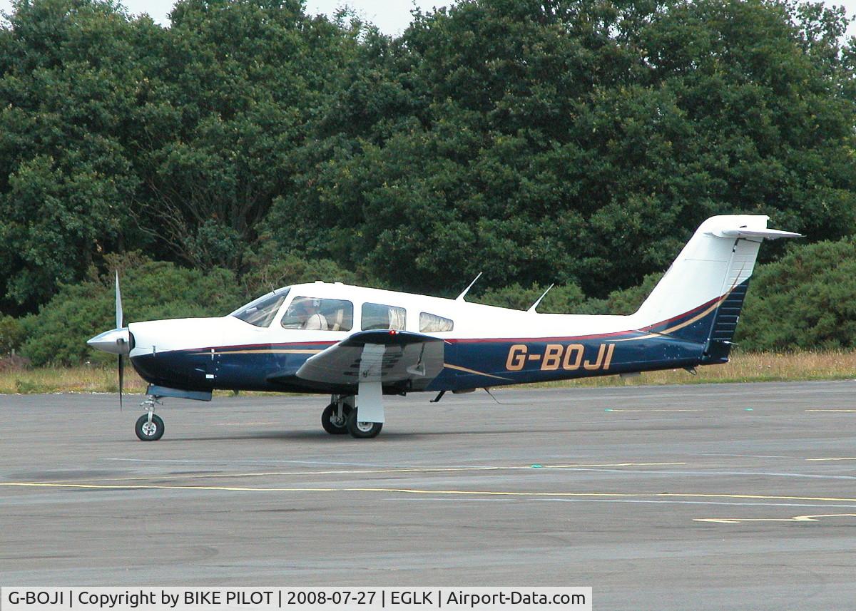 G-BOJI, 1979 Piper PA-28RT-201 Arrow IV C/N 28R-7918221, RUNNING UP PRIOR TO DEPARTURE. RESIDENT A/C