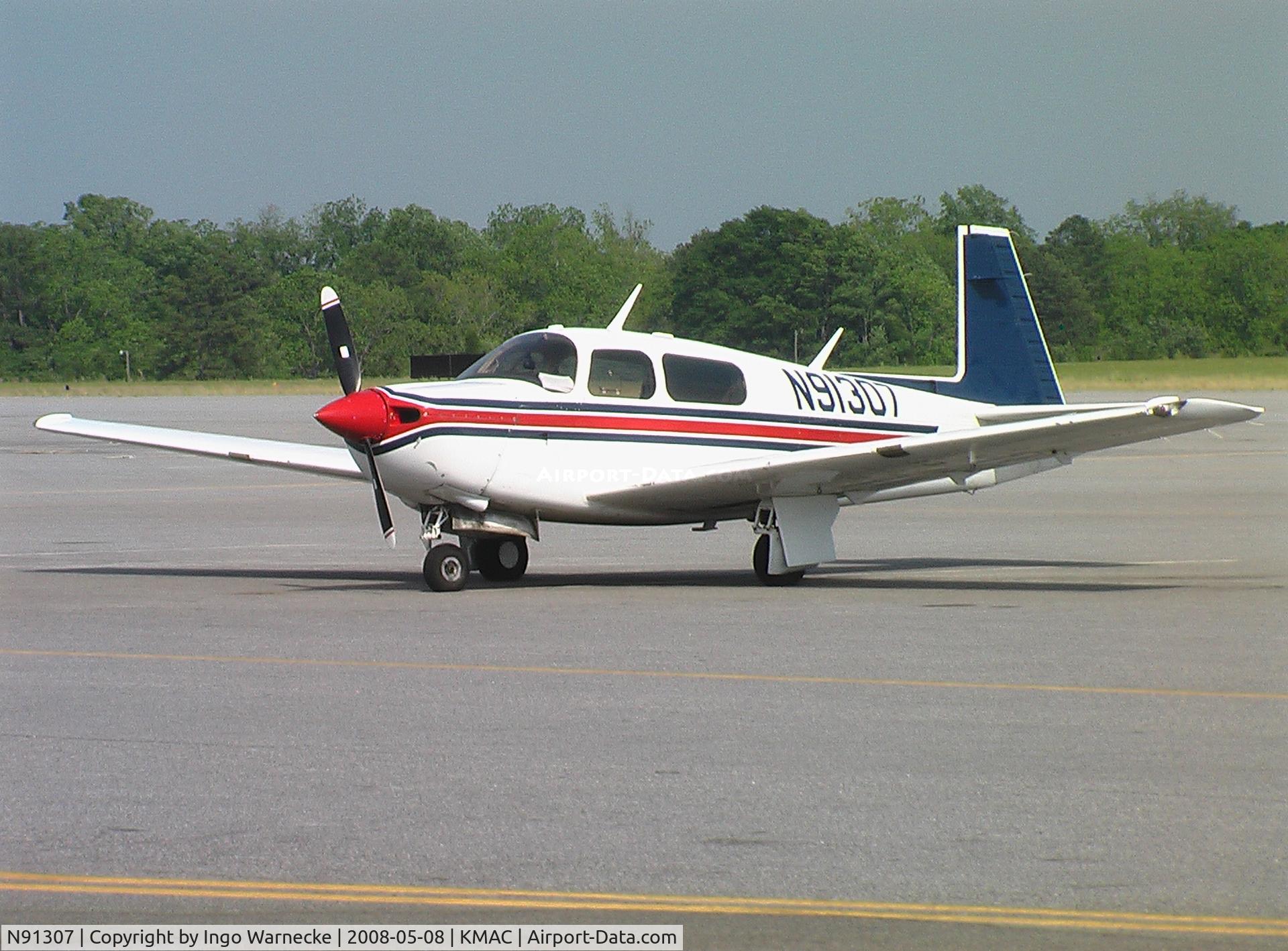 N91307, 1991 Mooney M20J 201 C/N 24-3201, Mooney M20J at Macon Downtown Airport GA