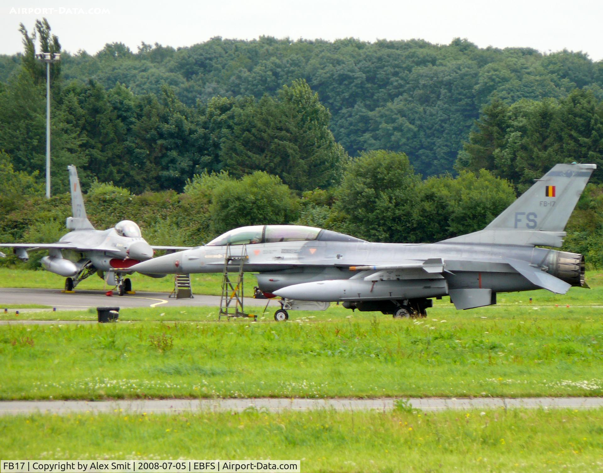 FB17, General Dynamics F-16BM Fighting Falcon C/N 6J-17, General Dynamics F-16BM Fighting Falcon FB17 Belgian Air Component