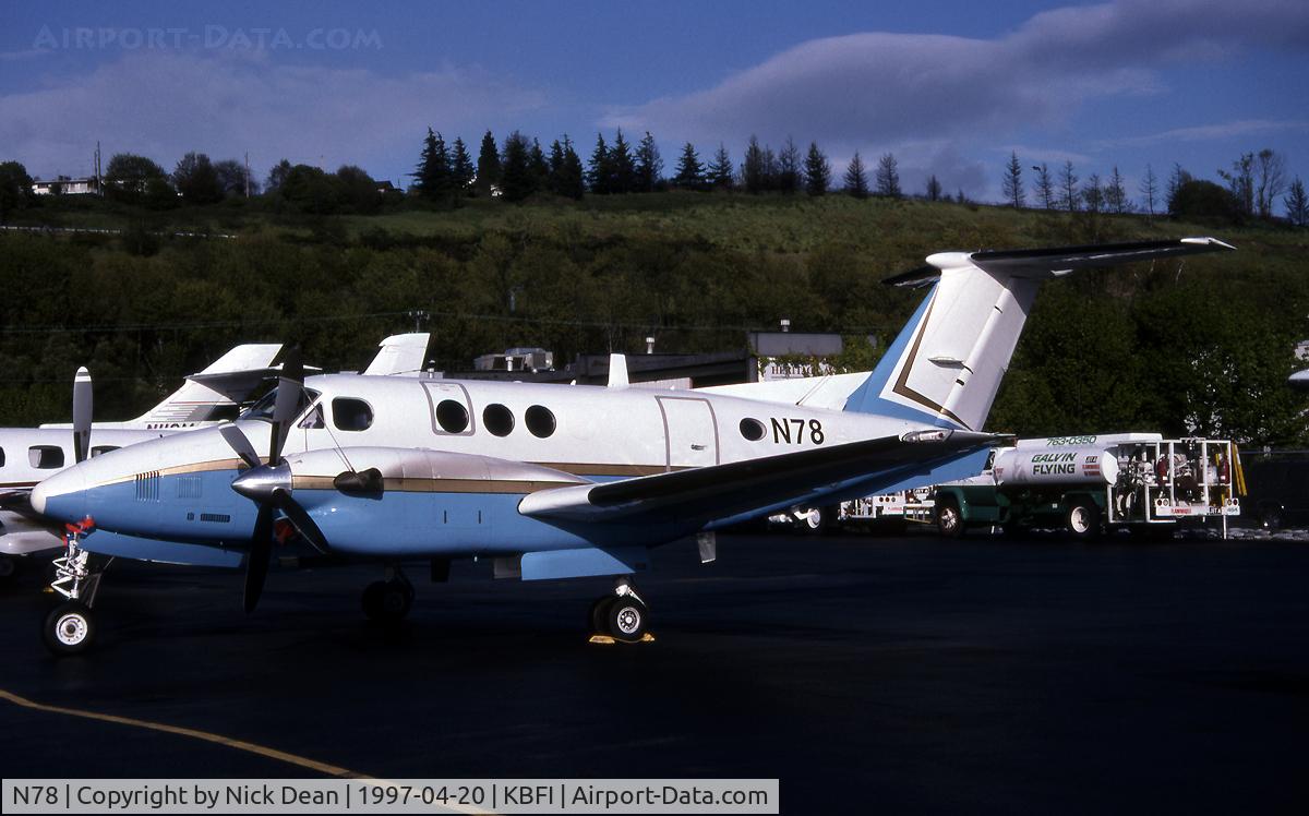 N78, 1988 Beech 300 C/N FF-13, KBFI