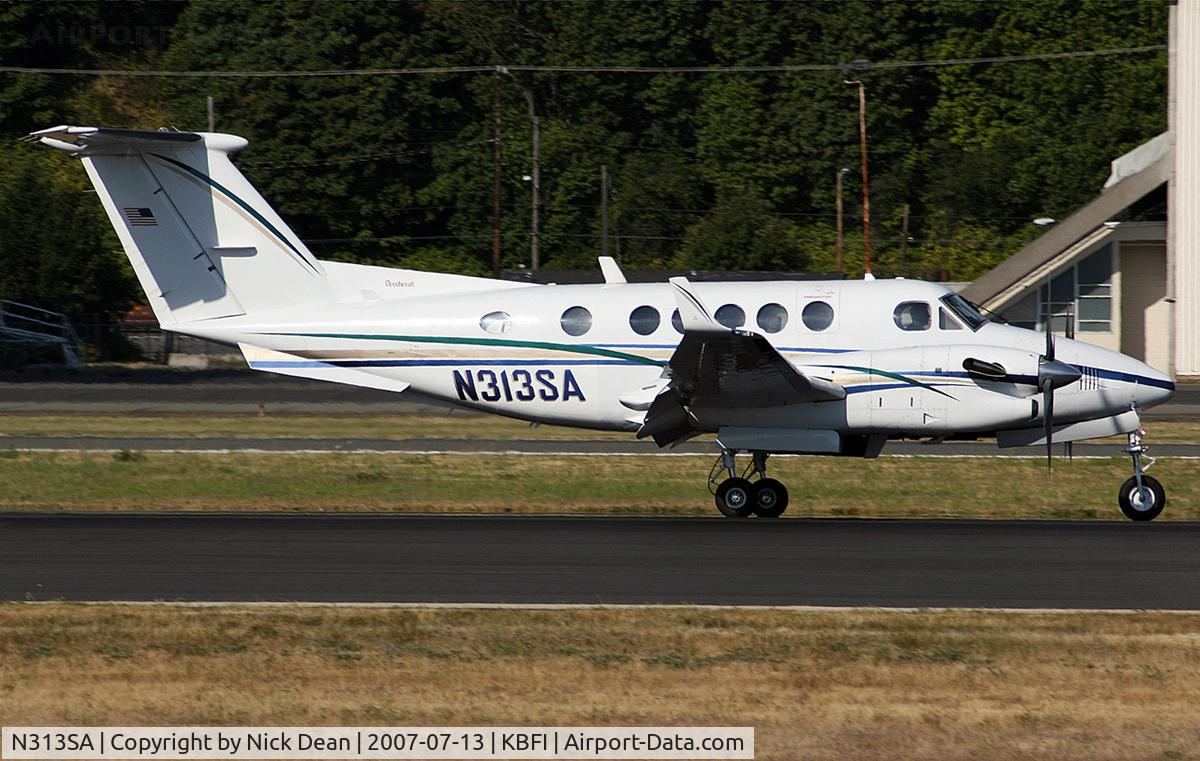 N313SA, 1984 Beech 300 C/N FA-5, KBFI (With its winglets installed)