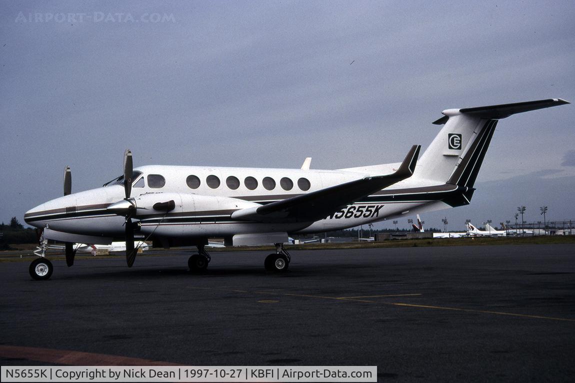 N5655K, 1990 Beech B300 King Air C/N FL-12, KBFI