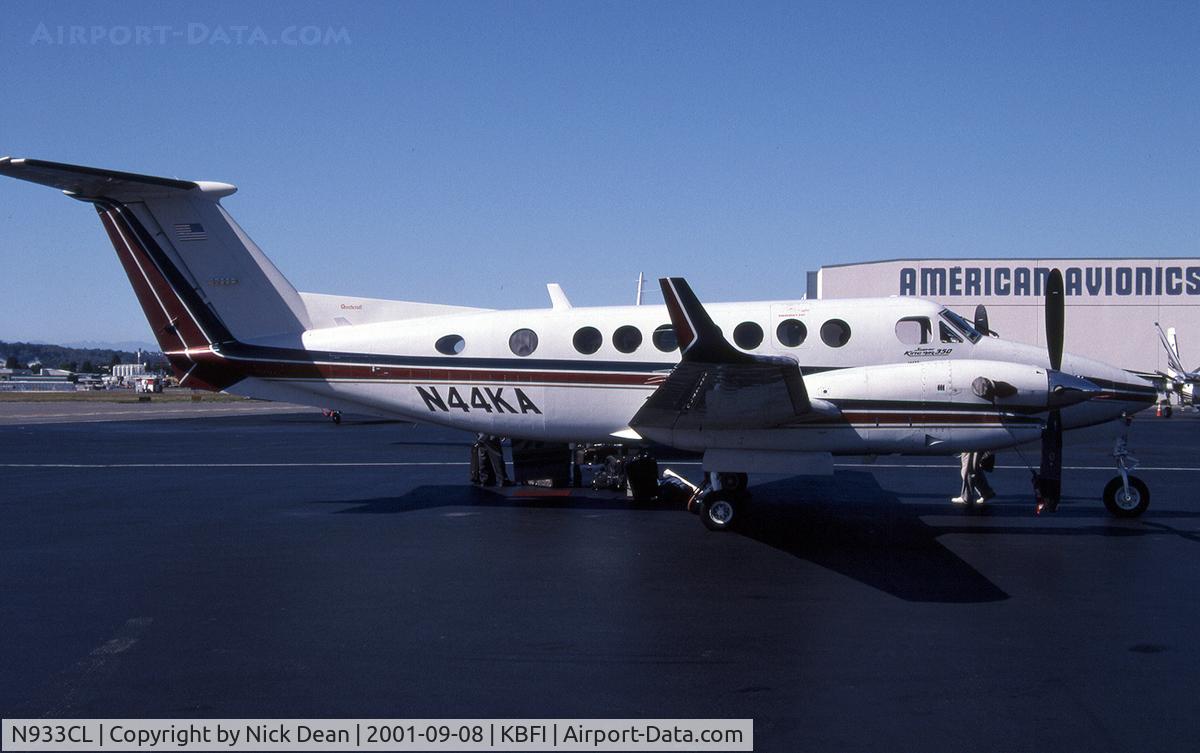 N933CL, 1990 Beech B300 King Air C/N FL-19, KBFI (Seen as N44KA currently registered N933CL)