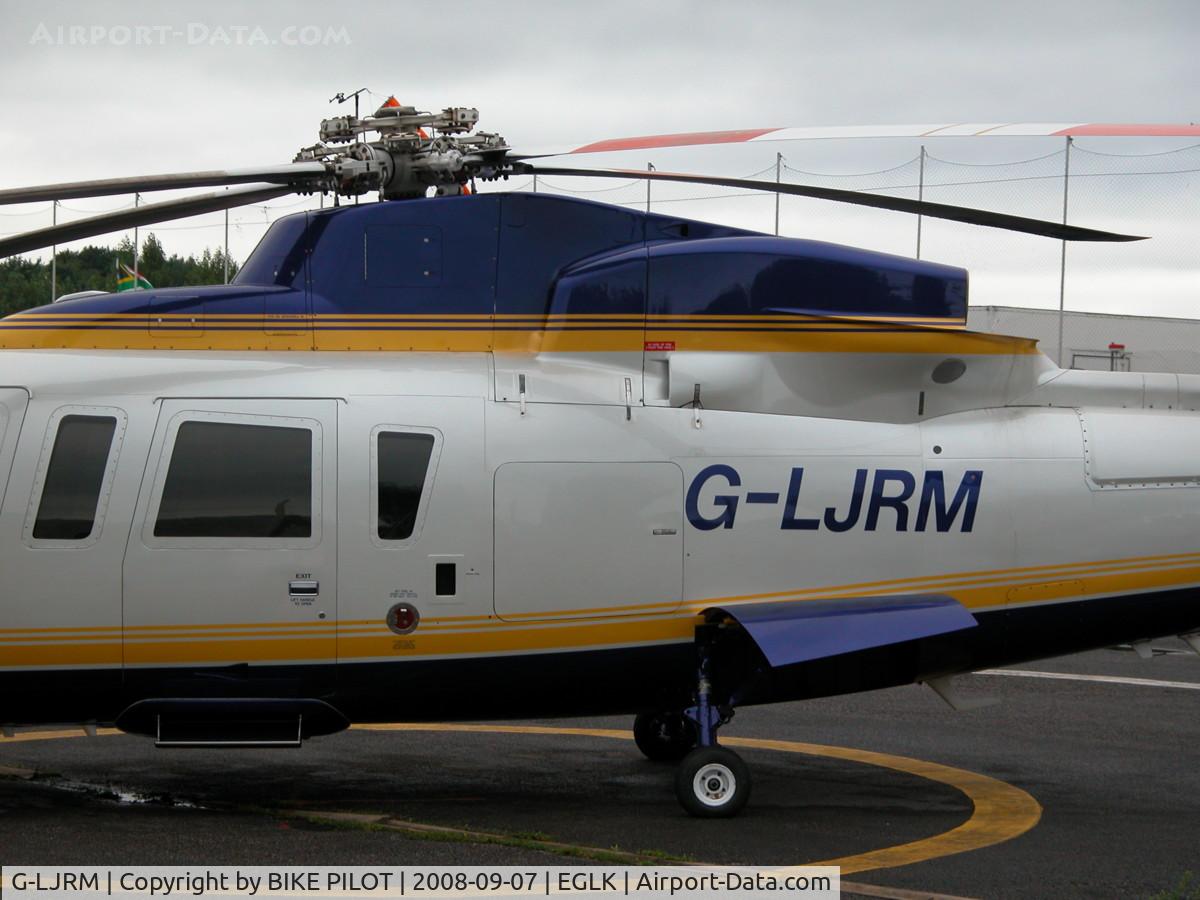 G-LJRM, 1995 Sikorsky S-76C C/N 760426, ONE OF FIVE S.76 IN THE PREMIAR COMPOUND OF THREE VARIANTS SEEN THIS DAY