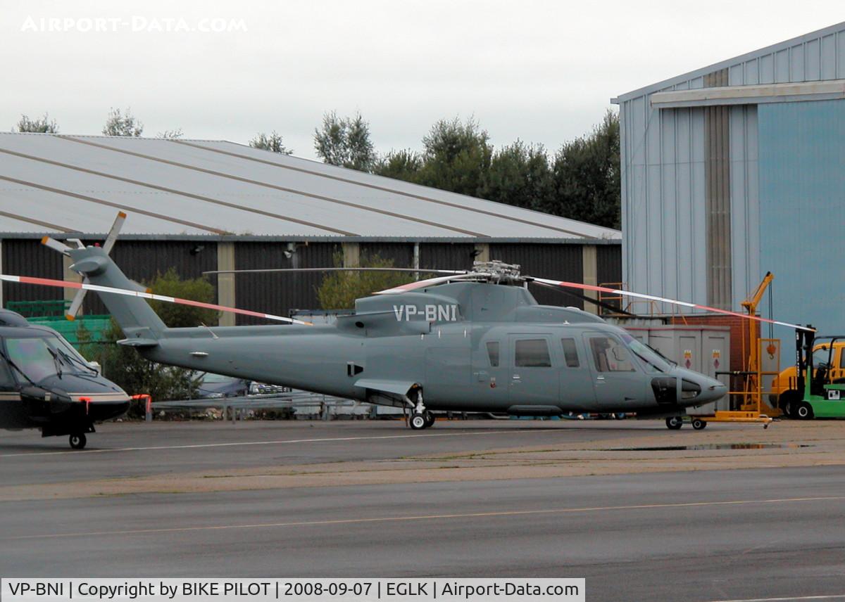 VP-BNI, 2000 Sikorsky S-76C Spirit C/N 760506, LOOKING A BIT DRAB IN GREY ONE OF FIVE S.76 IN THE PREMIAR COMPOUND OF THREE VARIANTS SEEN THIS DAY