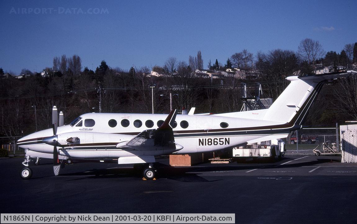 N1865N, 1993 Beechcraft King Air 350 C/N FL-103, KBFI (Currently registered N113GF)