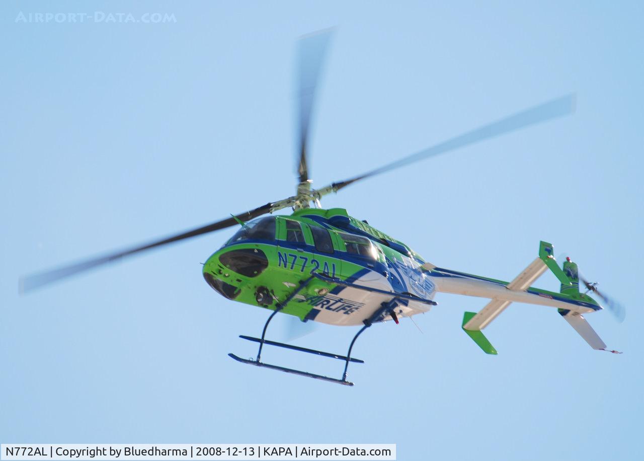 N772AL, 1996 Bell 407 C/N 53040, AirLife Denver Takeoff
