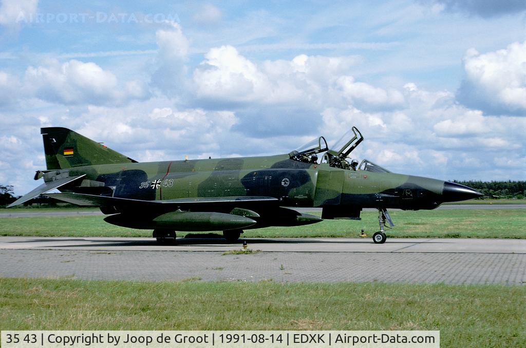 35 43, McDonnell Douglas RF-4E Phantom II C/N 4108, At the moment of our visit the local personnel already knew the recce Phantom was to be phased out.