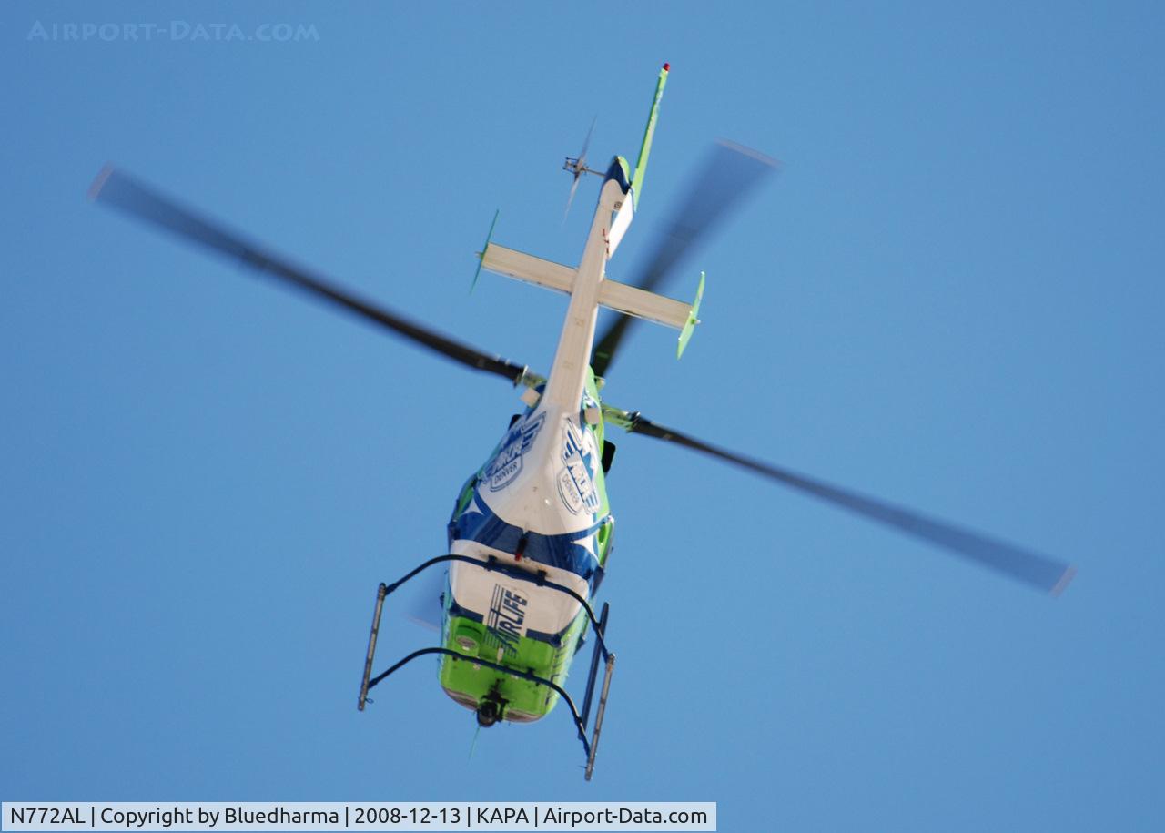 N772AL, 1996 Bell 407 C/N 53040, AirLife Denver Takeoff