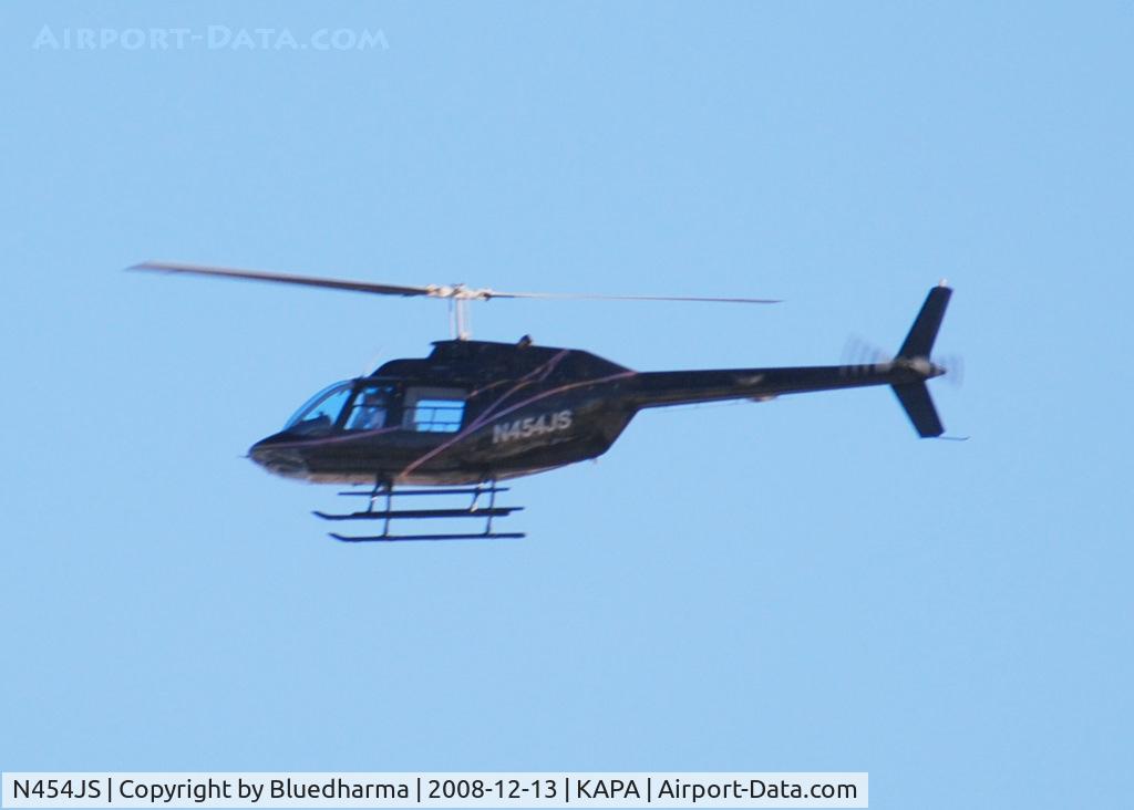 N454JS, 1979 Bell 206B JetRanger C/N 2803, Flying about APA.