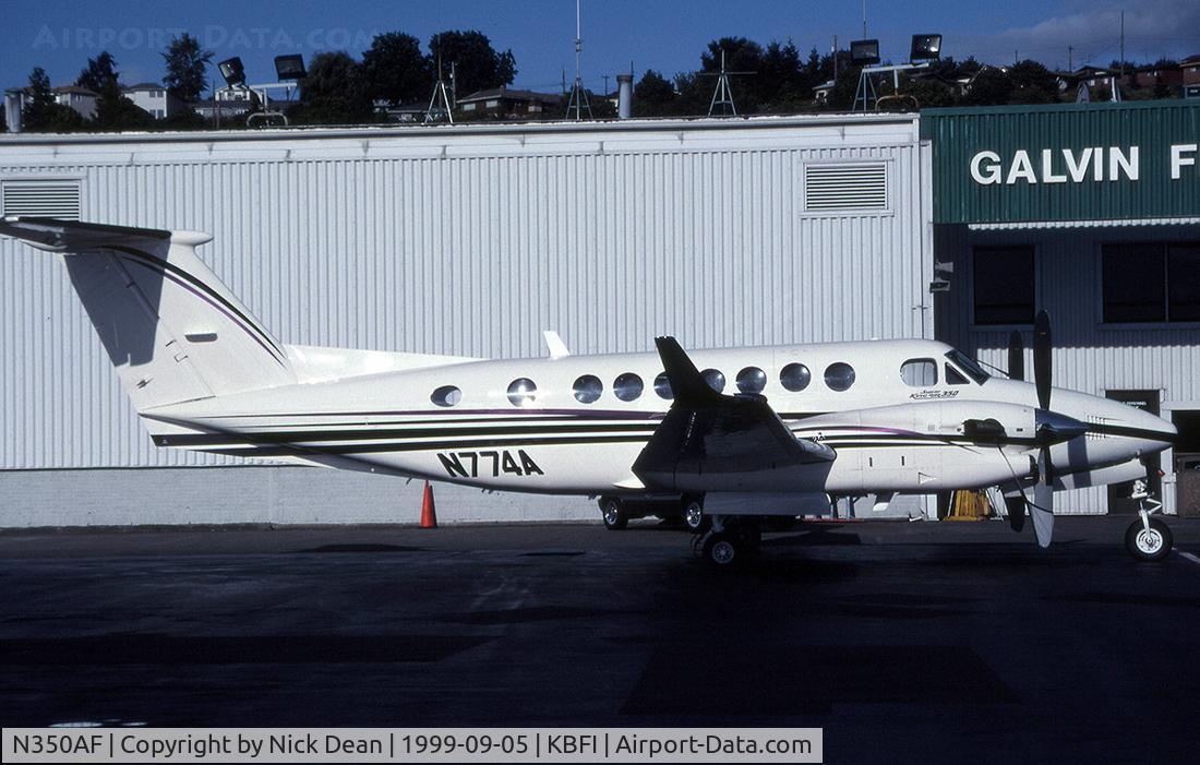 N350AF, 1997 Beech B300 King Air C/N FL-184, KBFI (Seen here as N774A currently registered N350AF)