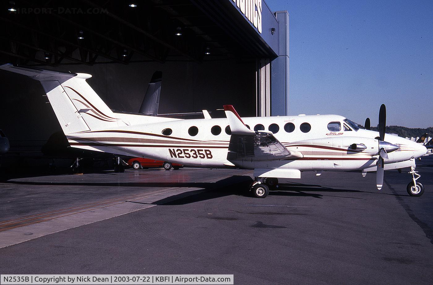 N2535B, 1998 Beech Super King Air 350 C/N FL-224, KBFI