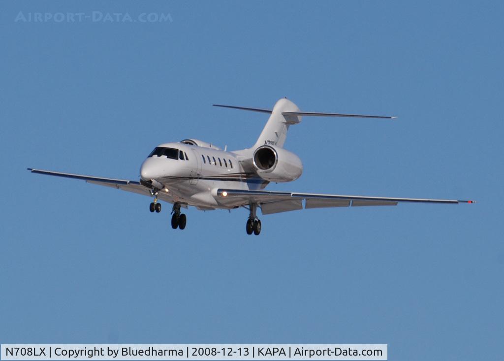 N708LX, 1999 Cessna 750 Citation X C/N 750-0109, On final approach to 17L.