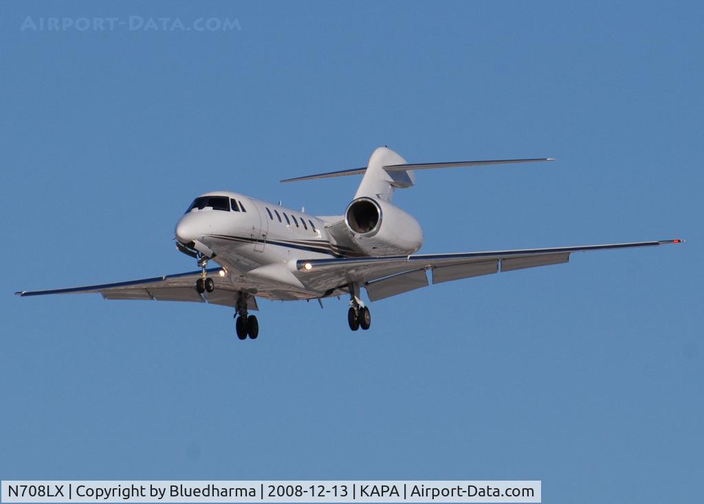 N708LX, 1999 Cessna 750 Citation X C/N 750-0109, On final approach to 17L.