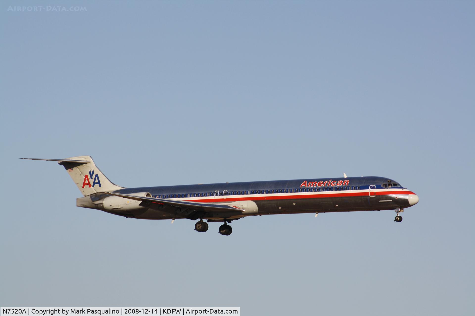 N7520A, 1990 McDonnell Douglas MD-82 (DC-9-82) C/N 49897, MD-82