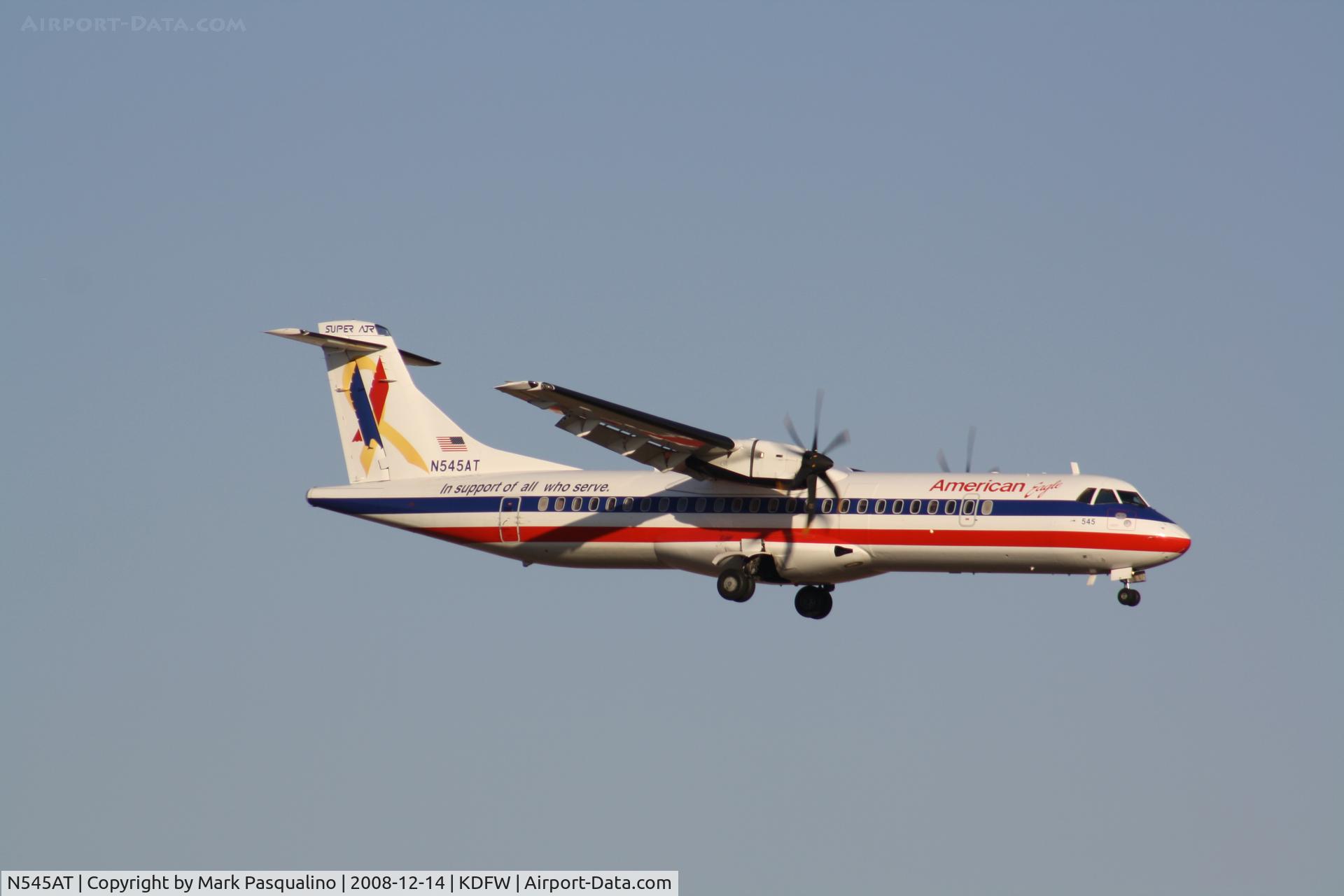 N545AT, 1998 ATR 72-212A C/N 545, ATR 72-212A