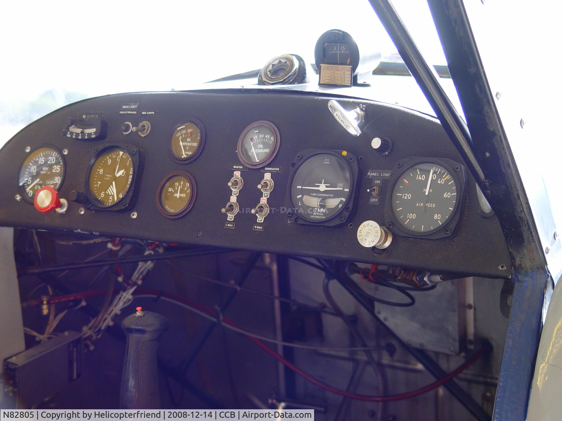 N82805, 1946 Aeronca 7AC Champion C/N 7AC-1452, Rebuilt instrument panel