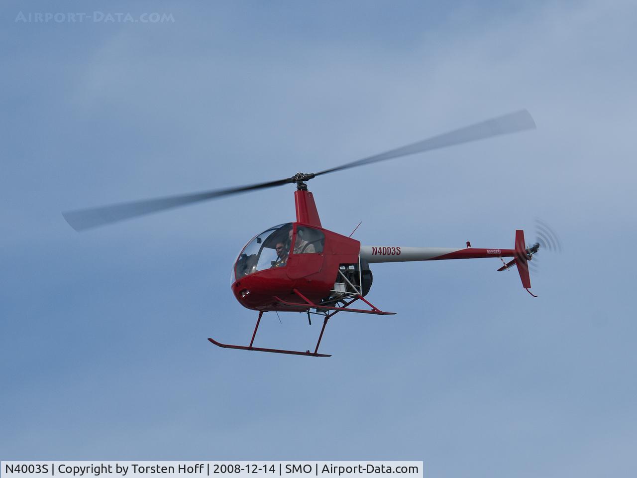 N4003S, 1990 Robinson R22 Beta C/N 1409, N4003S arriving on RWY 21