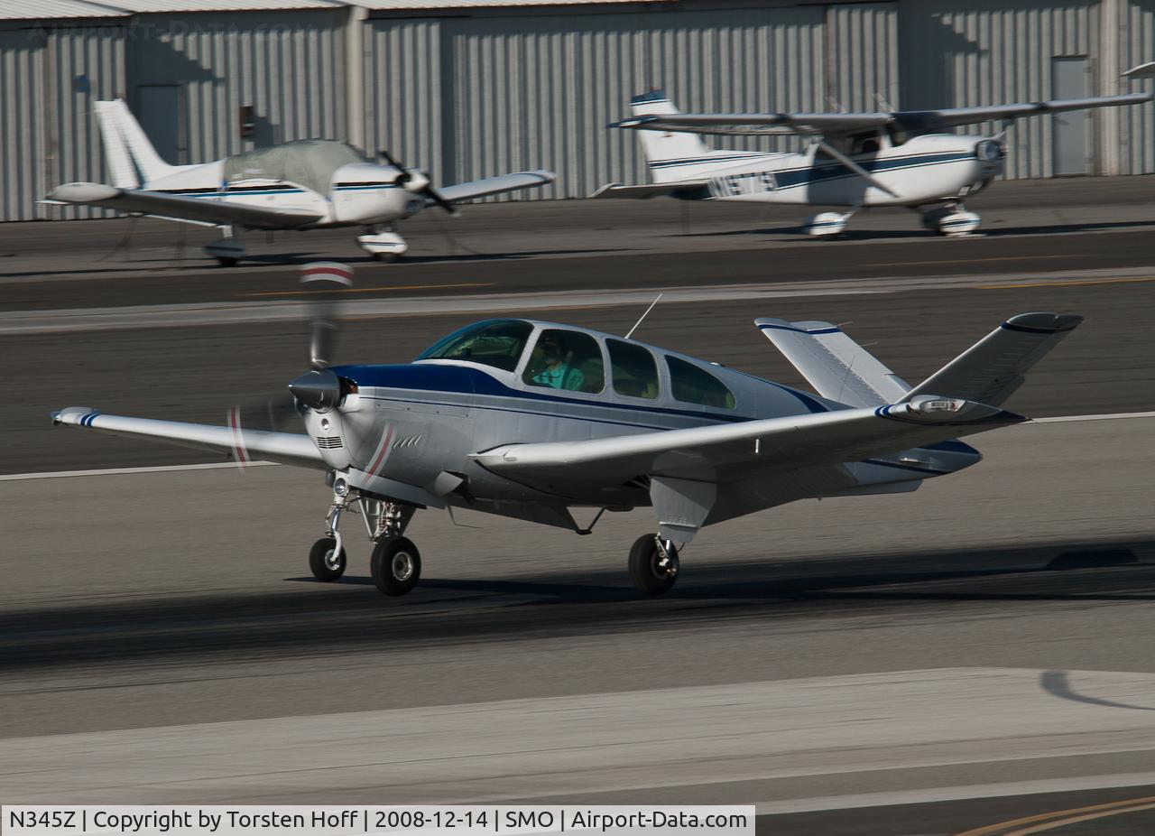 N345Z, 1961 Beech N35 Bonanza C/N D-6713, N345Z arriving on RWY 21