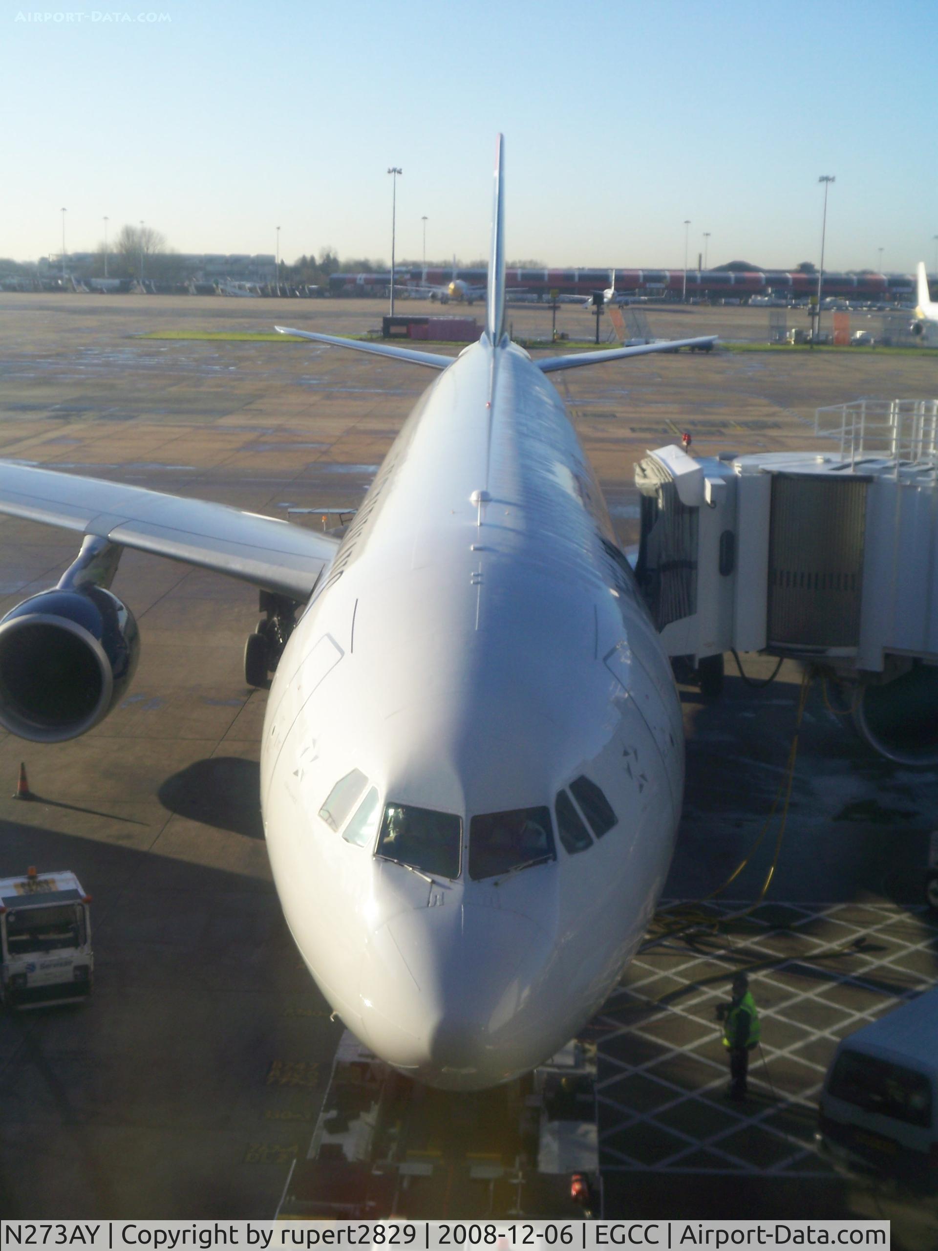 N273AY, 2000 Airbus A330-323 C/N 337, Departure Manchester