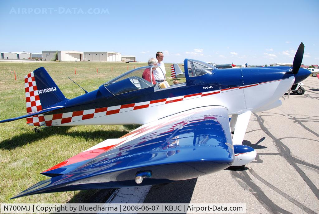 N700MJ, Vans RV-6 C/N 22896, Parked on display at Open House.