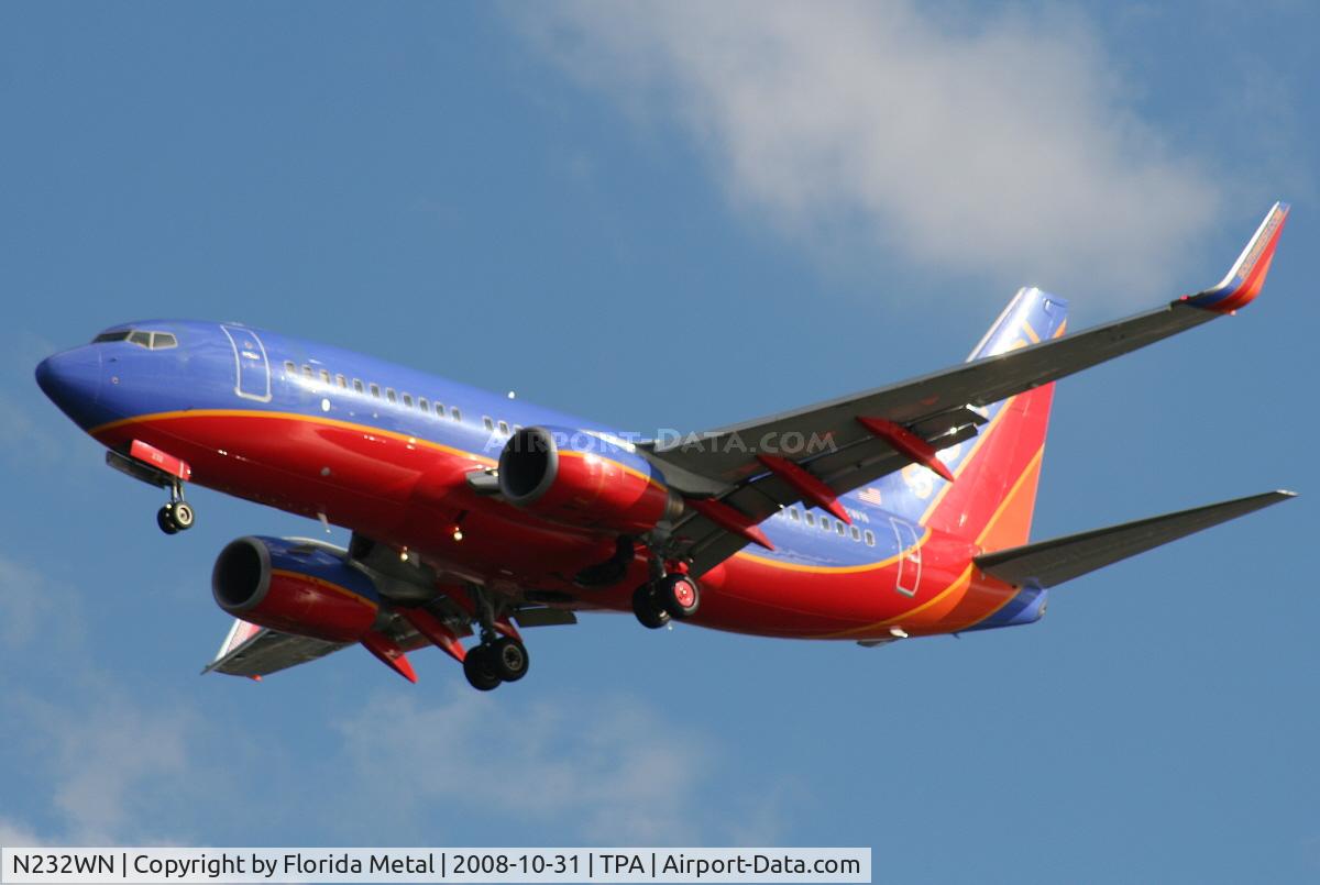 N232WN, 2006 Boeing 737-7H4 C/N 32500, Southwest 737-700